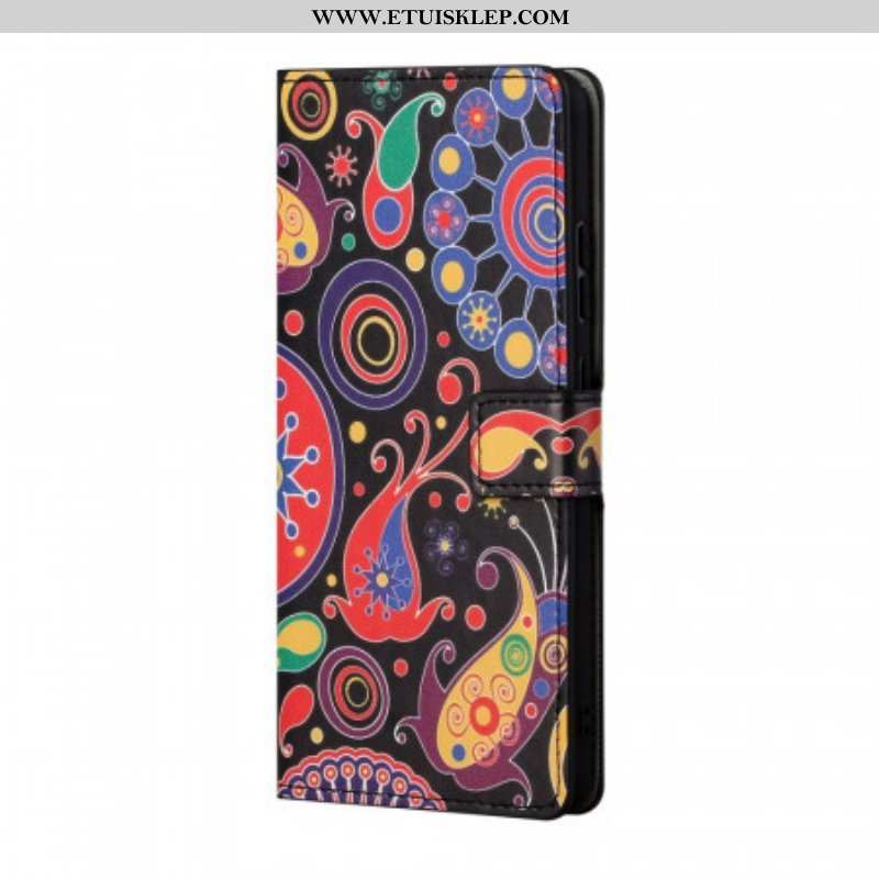 Etui Folio do Samsung Galaxy A13 5G / A04s Rysunki Galaktyk